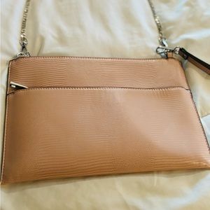 zara chain purse warm blush